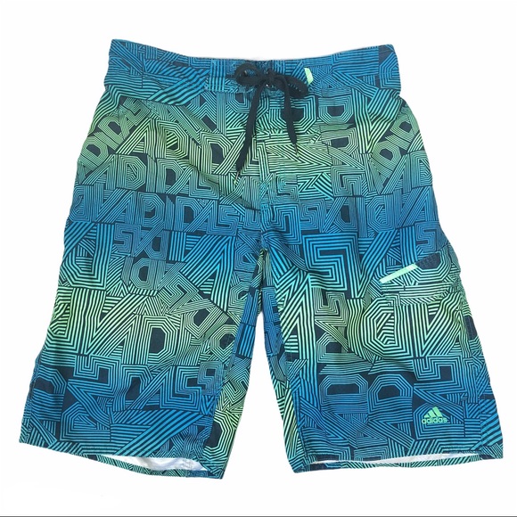 adidas Other - Adidas blue green board shorts swim trunks Large